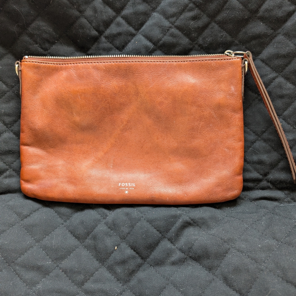 Fossil Brown Leather Men's Bag